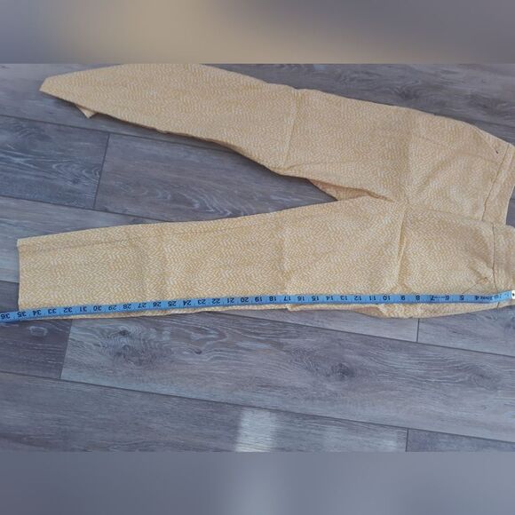 Renuar yellow and white print dress pants size 2 - Picture 12 of 14